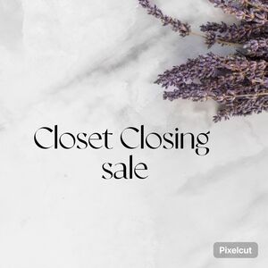 Closet is closing all offers consider join me on my live for unlisted items